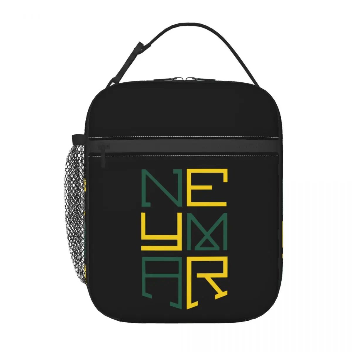 Custom Neymar JR Football Insulated Lunch Bag for Women Portable Soccer Thermal Cooler Bento Box Beach Camping Travel