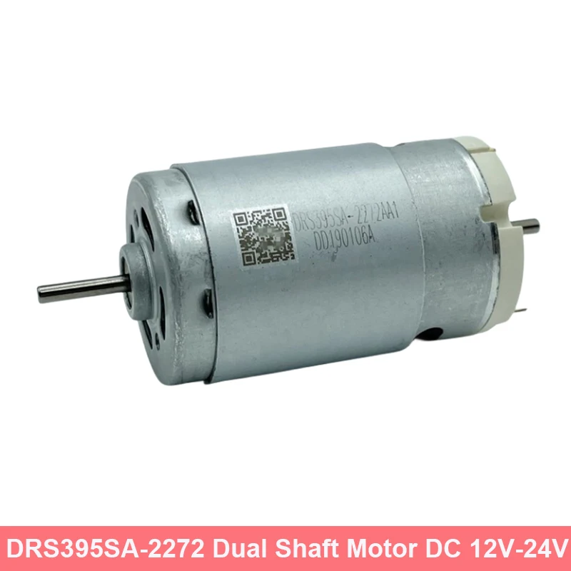 DRS395SA-2272 Mini 395 Electric Motor DC 12V 14.4V 18V 24V High Speed Large Torque Dual Shaft Engine For Sweeper Robot Cleaner