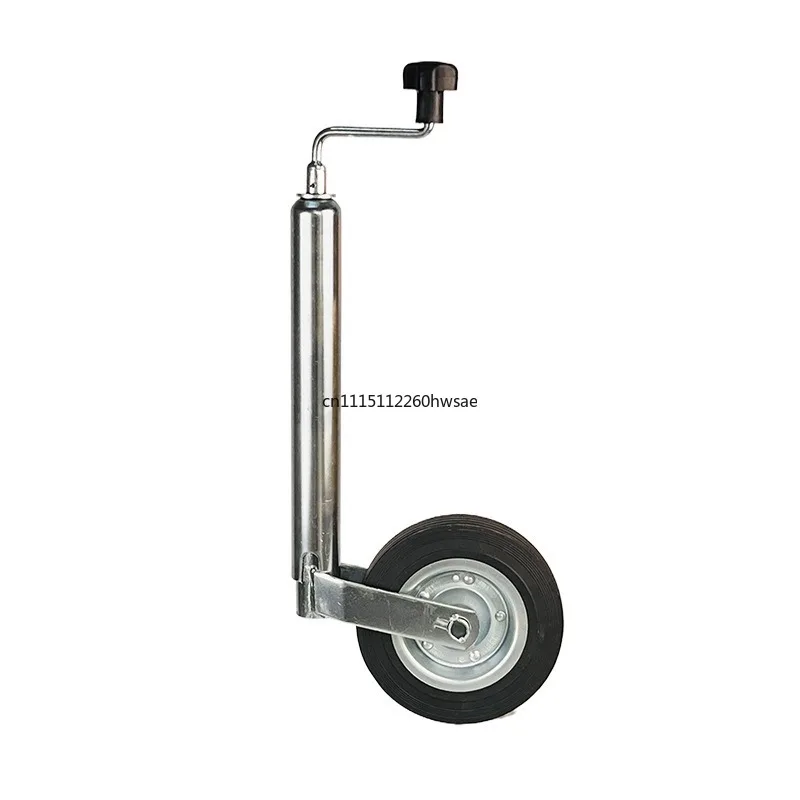 European Style Trailer Jockey Wheel Jack 8 Inch Swivel Caster Support Leg Bracket for RV Camper Trailer