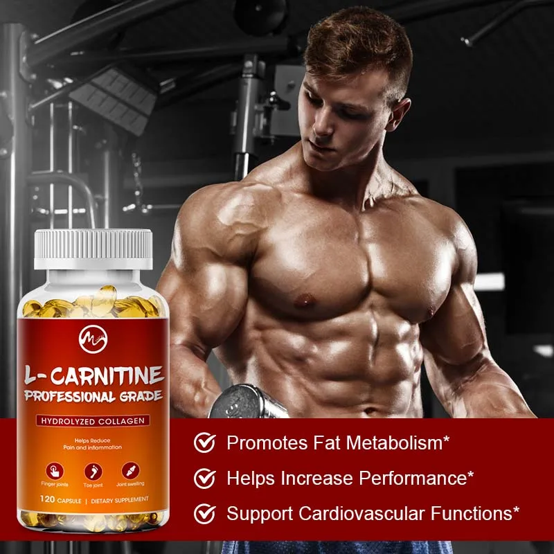 Mutsweet Natural 1500mg L-Carnitine High Potency Supports Energy Soft Gel Supports Memory Focus Cardiovascular Health Cognitive