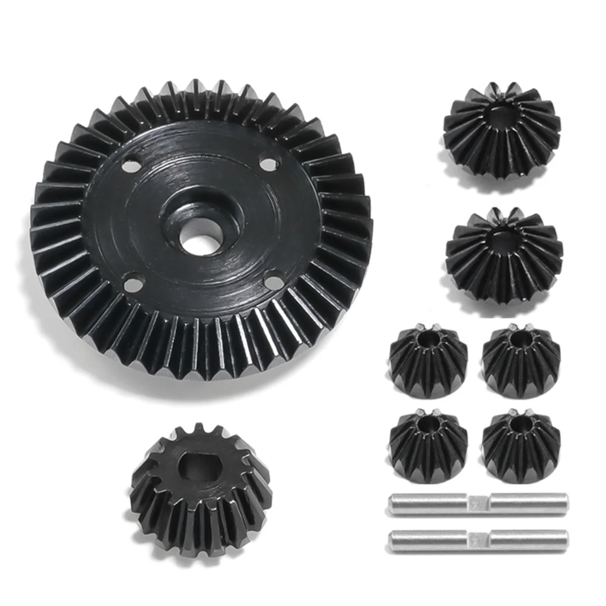 

XV02 TT02 TT02B 45-Gauge Steel Complete Set of Differential Gear + Main Gear Set Steel Gear(C)
