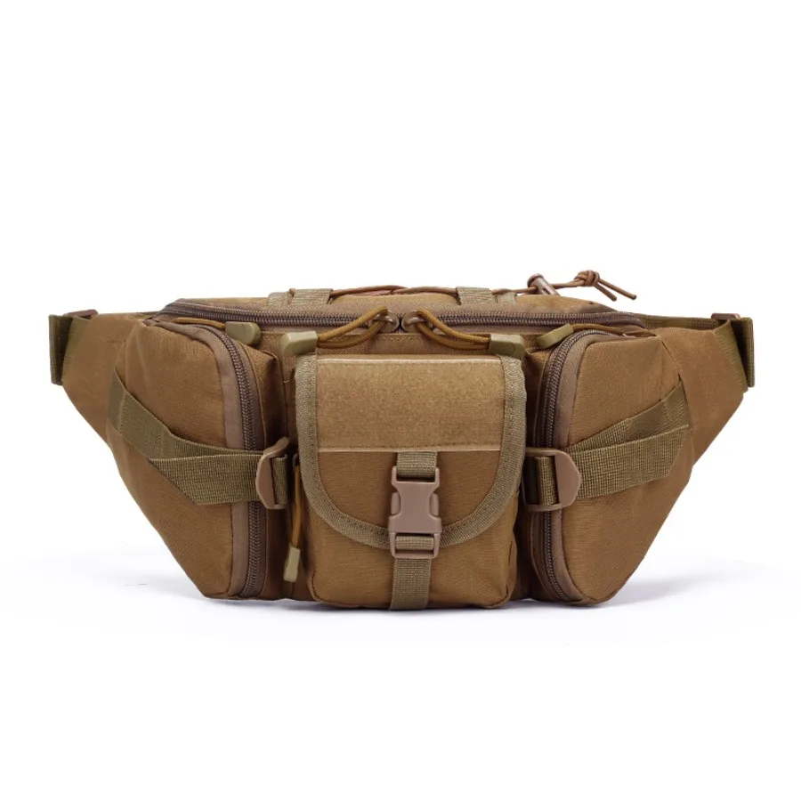 

【New style】Military fans outdoor sports waterproof waist bag fishing multifunctional chest men and women camouflage trend busin