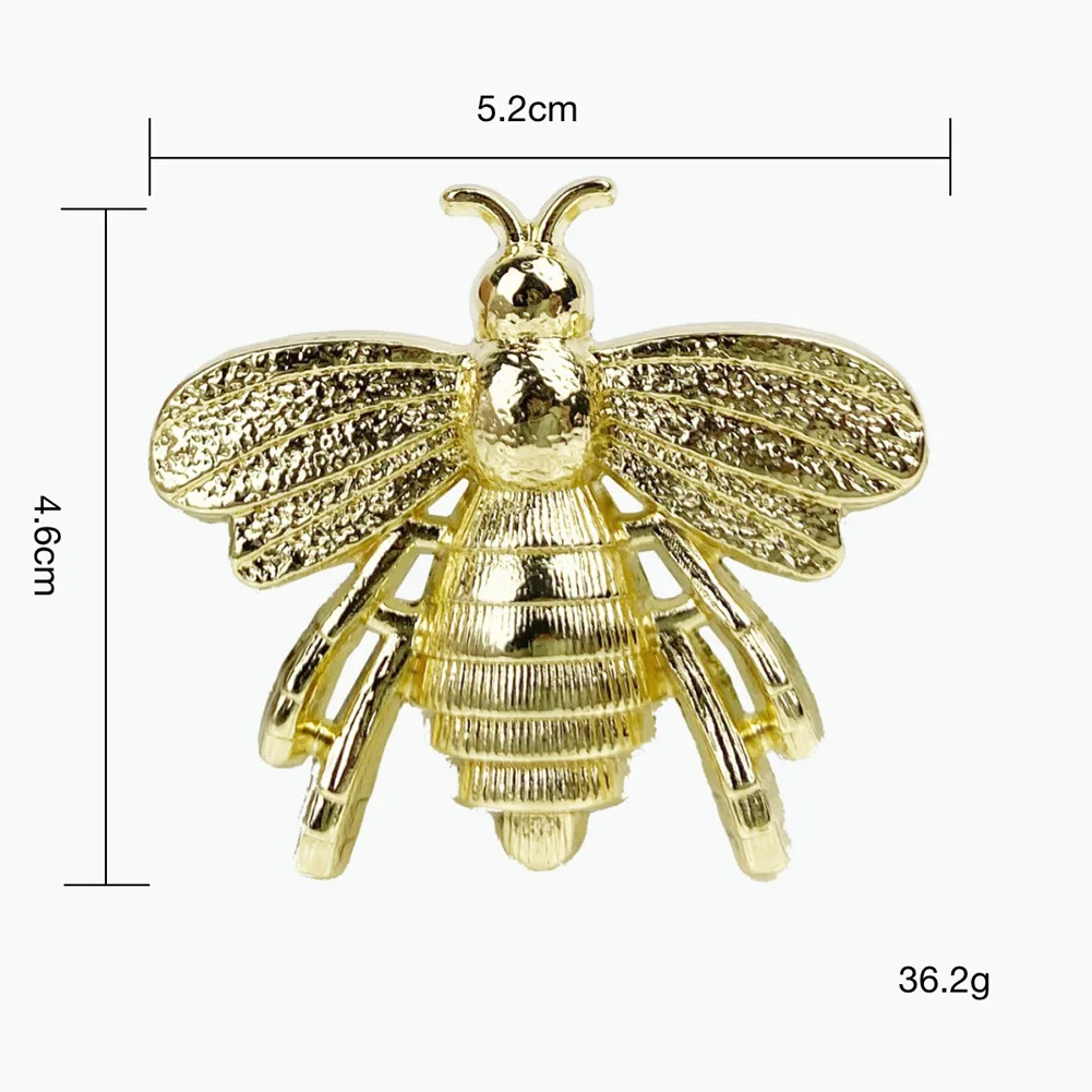 

6 Color Bee Shape Zinc Alloy Furniture Handle Door Cabinets Knobs For Home Children Door Hardware Decoration Supplies