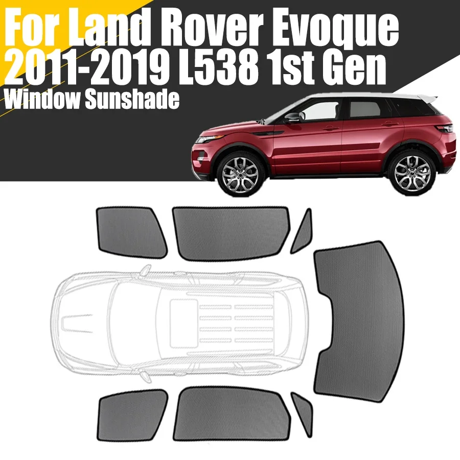 

Магнитный солнцезащитный козырек на окно автомобиля на заказ для Land Rover Range Rover Evoque L538 2011-2019, сетчатая занавеска на переднее лобовое стекло, занавеска на рамку