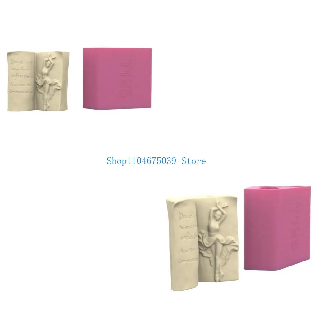 

5asd форма для скульптуры книги из смолы, формы для ваз для цветов, форма книги для лица, силиконовые формы для цветов, для для