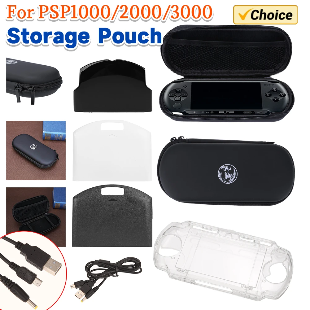 Boîte de rangement rigide, étui de transport Portable résistant à l'usure, étui de protection EVA pour Console de jeu PSP1000/2000/3000