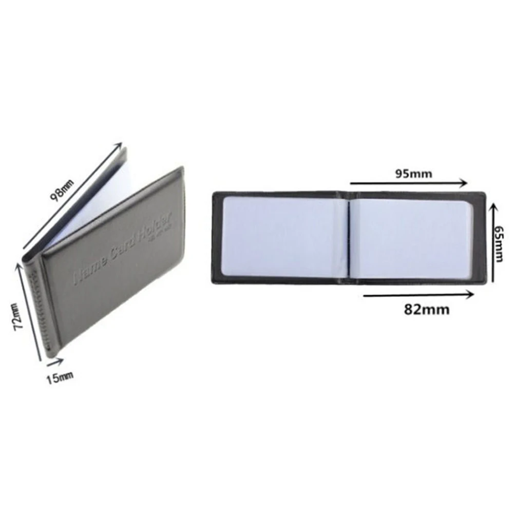 PUレザー40枚収納IDクレジットカードホルダーブックケースキーパーオーガナイザーパスポートクレジットカードケースビジネスメンズレディースヴィンテージバッグ