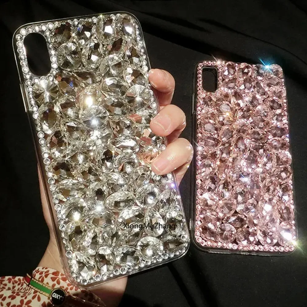 Bling Diamant-Hülle für Samsung Galaxy S26 Ultra S23 S22 S25 S24 FE S24 Plus S21 Handyhülle Handgefertigte Telefonhülle Kristallstein