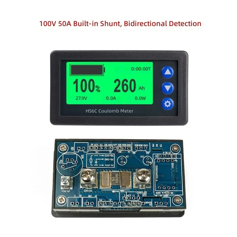 for H56CS Coulometer Lithium Lead Acid Power Display Electric Vehicle RV  Power Meter