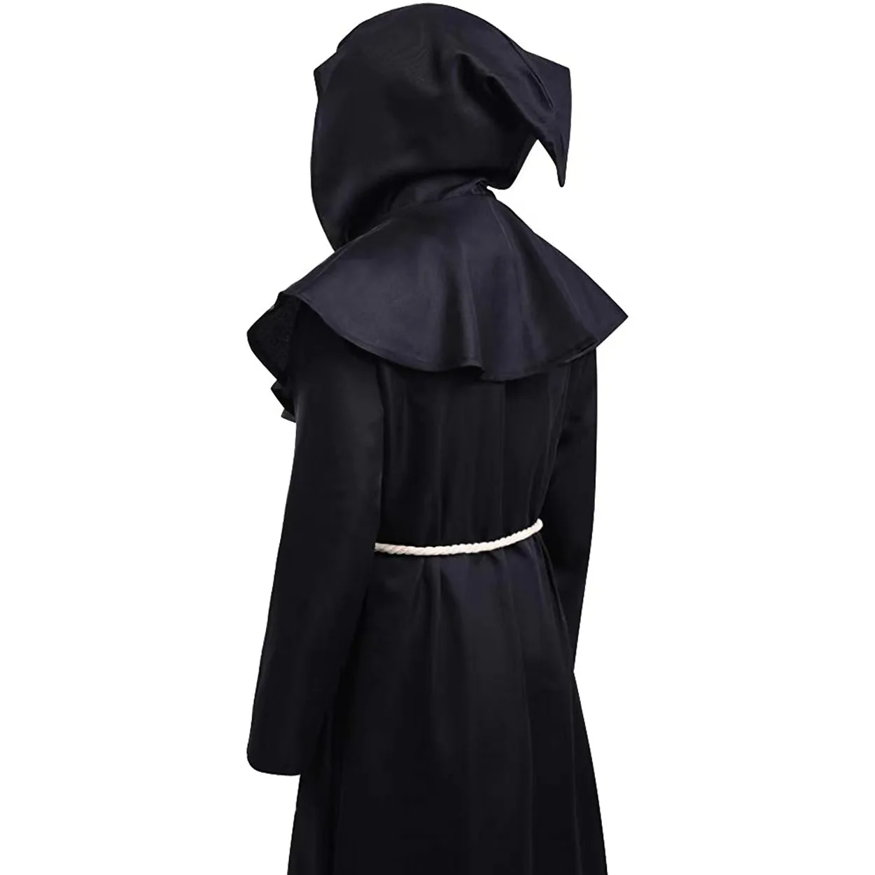 Wizard Cloak Halloween Medieval Christian Friar Priest Robes Witch Cape Party Death Ghost Vampire Devil Cosplay Costumes