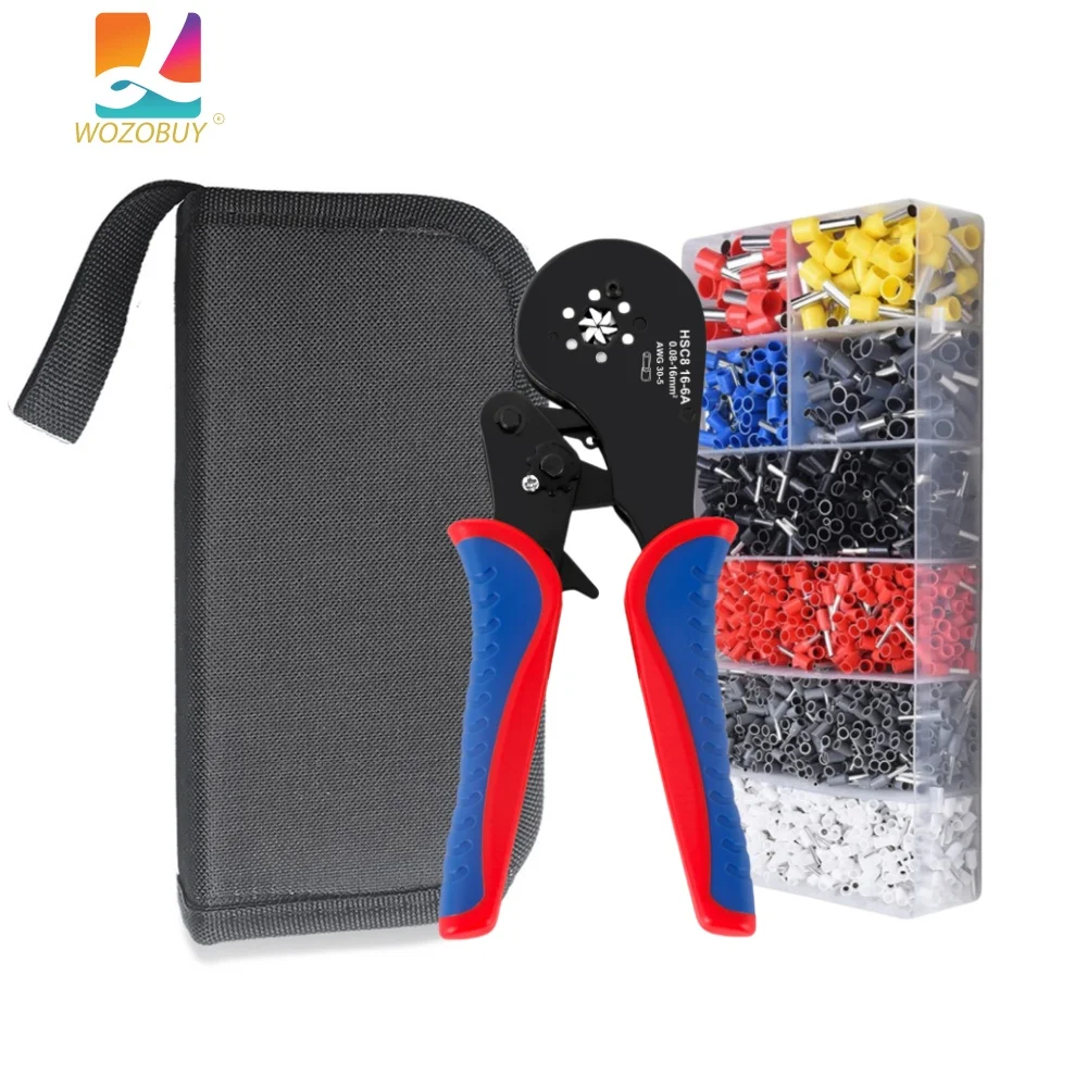 

Инструмент для обжима шестиугольных наконечников (0,08-16 мм2/AWG30-5) или набор инструментов, для наконечников проводов, торцевых втулок, соединителей штыревых шнуров