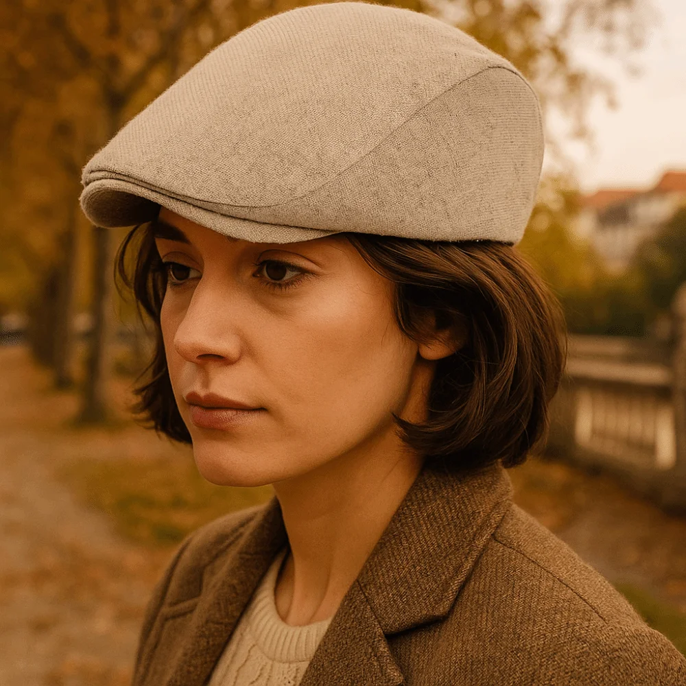 أزياء تنفس بلغت ذروتها قبعة خمر عارضة القبعات المسطحة قصيرة حافة مريحة منقار البط القبعات الطقس البارد