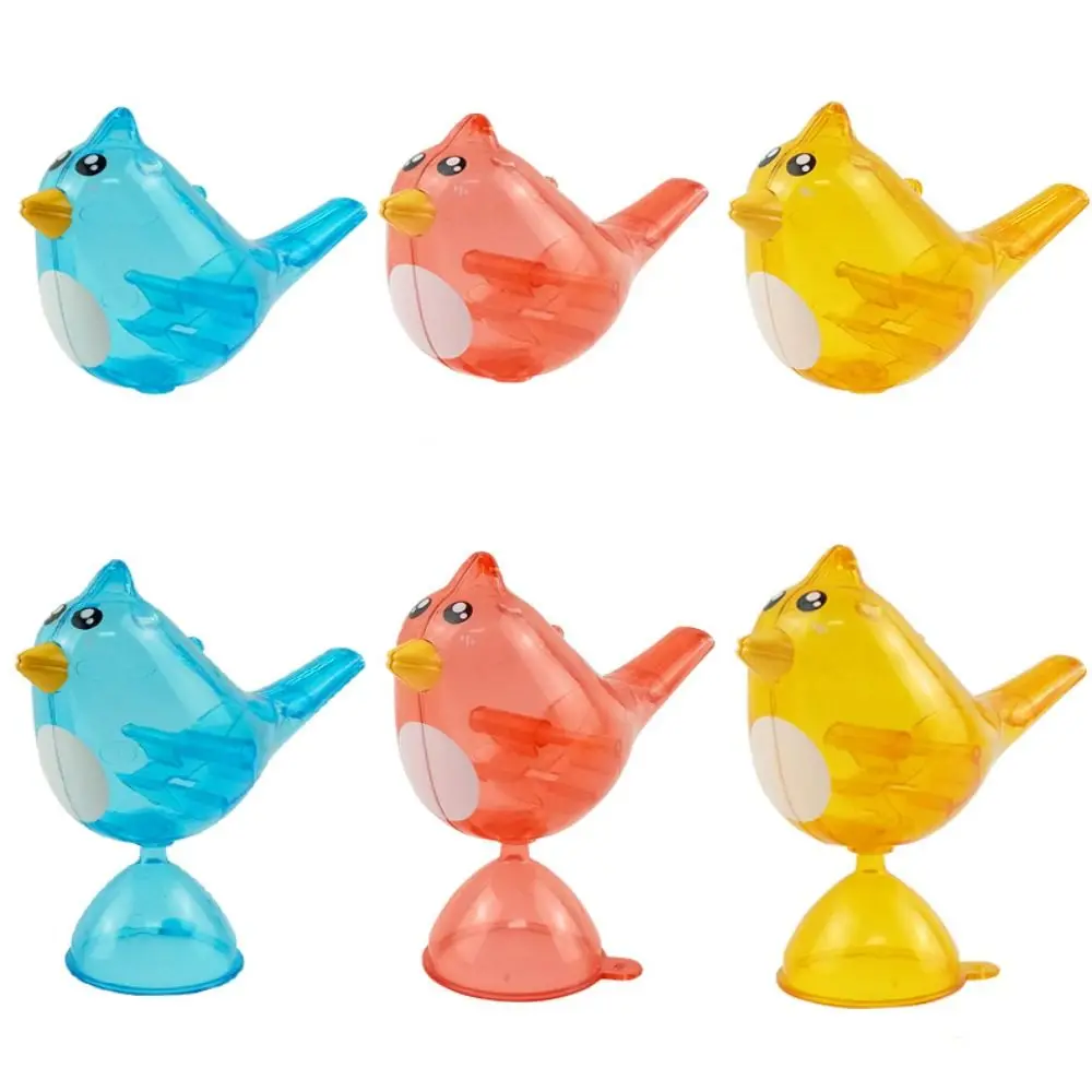 Pode adicionar água assobiando brinquedos de pássaros de água diversão de plástico aprender pássaro chirping vocalização assobios para treinamento brinquedo instrumento musical
