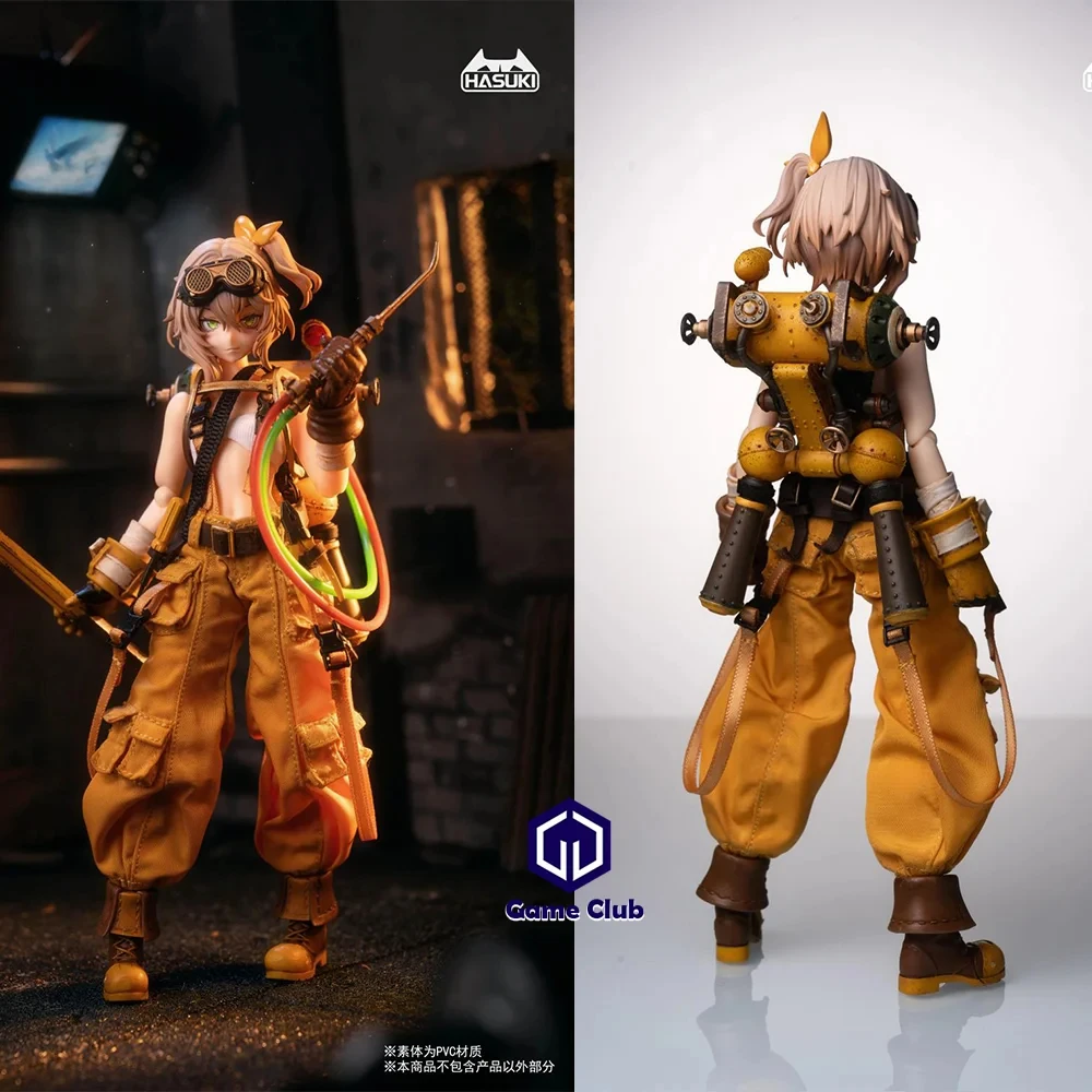 In Stock HASUKI Pocket Art PA007 1/12 Female Soldier Mechanist IFiona Jetpack Accessories Full Set For 6inch Action Figure Body