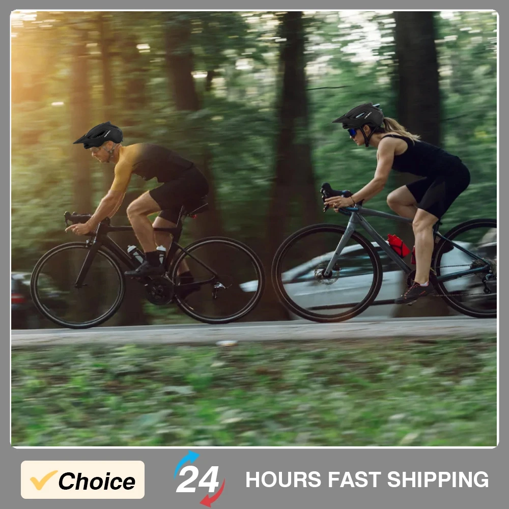 

Mountain Bike Helmet Half Helmet Lightweight Durable for Cycling Road Trail with Visor Compatible MX Goggles Cool Fiber Padding