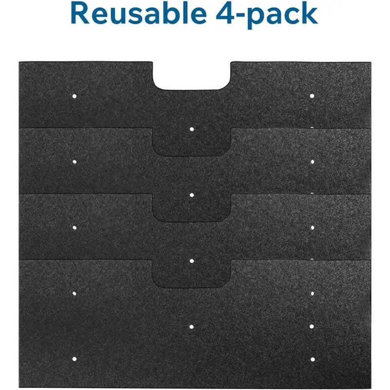 AA05 4 عبوات WH01X35719 فلتر الوبر - لمجموعة مجفف الغسالة - قابل للغسل يدويًا وقابل لإعادة الاستخدام - للموديلات: PFQ97HSPVDS #2