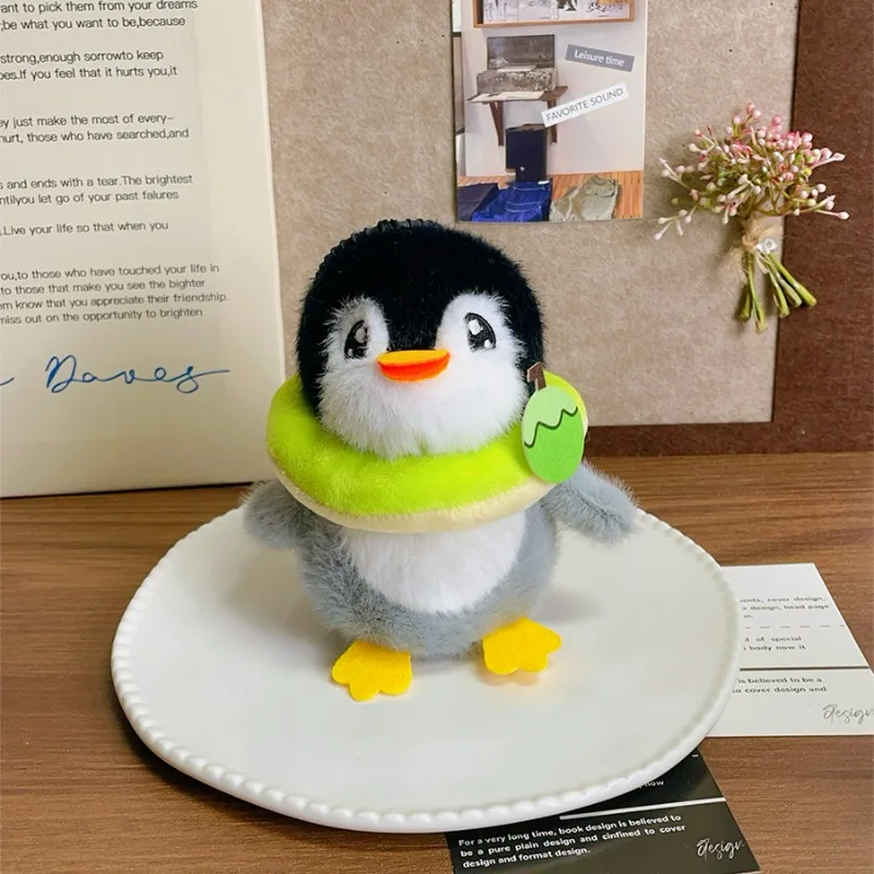 Fun Dory Fish Cake Pinguïn Pop Sleutelhanger Tas Hangende Decoratie Dierenkleding Veranderende Pinguïn Knuffel Pluche Pop Kid Gift