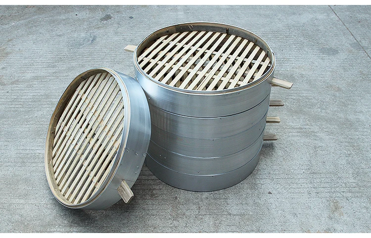 Commercial Steaming Stove Bamboo Circular Cage Alloy Mouth Edge  Cage Electric  Stove