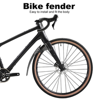Cycling Mud Flaps Strong Toughness Bike Tire Wheel Mudguard Lightweight Road Bike Wheel Fenders for Front Rear Wheels Below 50mm