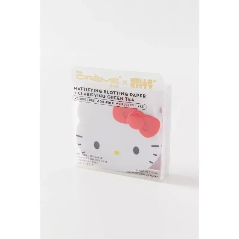 Sanrio Hello Kitty 100PCS/Box Face Paper Absorbent Oil Control Face Cleanser Wipes Makeup Cleansing Oil Blotting Sheet Skin Care