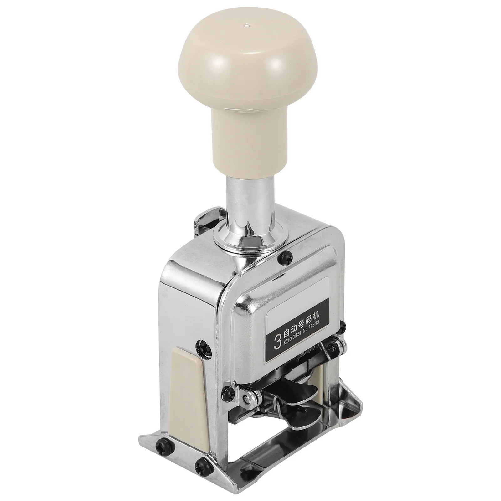 ختم الأرقام التلقائي التحبير الذاتي رقم معدني الختام المحمولة كفاءة ترقيم اللوازم المكتبية أداة ترقيم مريحة #3