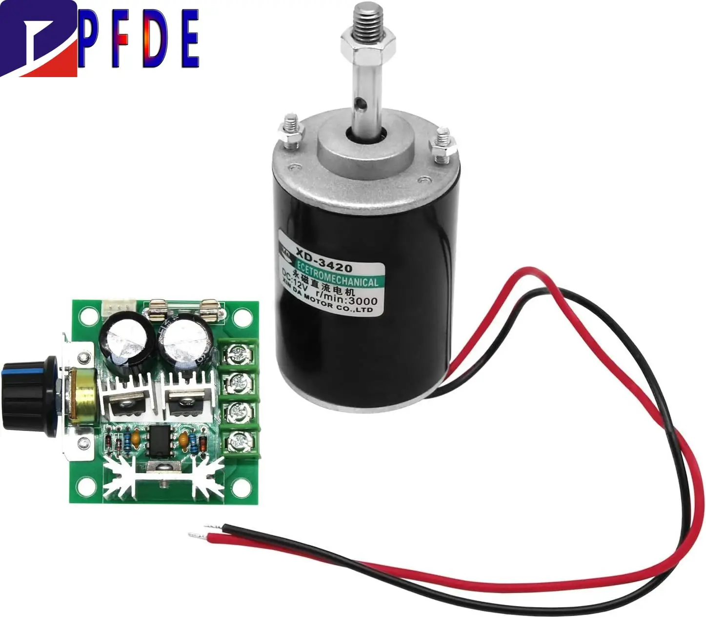 

12 В 30 Вт двигатель постоянного тока с постоянным магнитом, высокоскоростной электрический мотор-редуктор по часовой/против часовой стрелки для генератора DIY + ШИМ-контроллер скорости, контроллер вентилятора