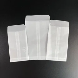 반투명 큰 봉투 보석 보관 가방, 카드 귀걸이, 쿠키 캔디 포장 가방, 웨딩 폴더 봉투, 50 개