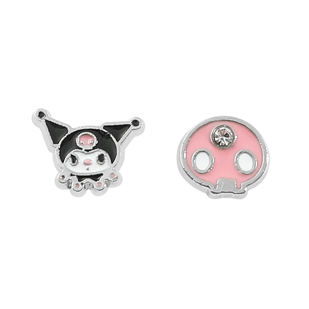 Kuromi Cartoon Earrings, Cute Earrings with Fashionable Rhinestones, Gift for Your Favourite Person