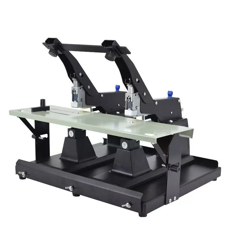 Double Head Manual Saddle Stitch Stapler Dual-use Saddle & Flat Stitching Machine for Booklet Brochure Magazine Paper Binding