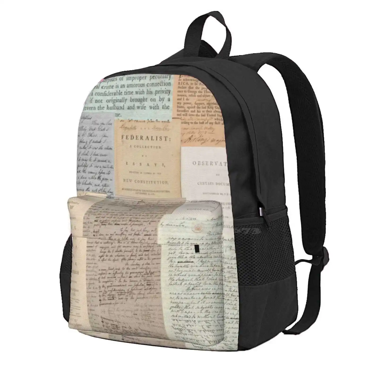 Alexander Hamilton Papers Collection Hot Sale Schoolbag Backpack Fashion Bags Alexander Hamilton Papers Collection American