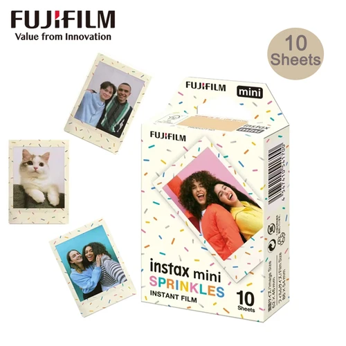10-100 hojas Fujifilm Instax Mini 12 películas rociadas para Instanx Mini 40 90 Evo 7+ SE Mini LiPlay Instax Mini película de papel fotográfico
