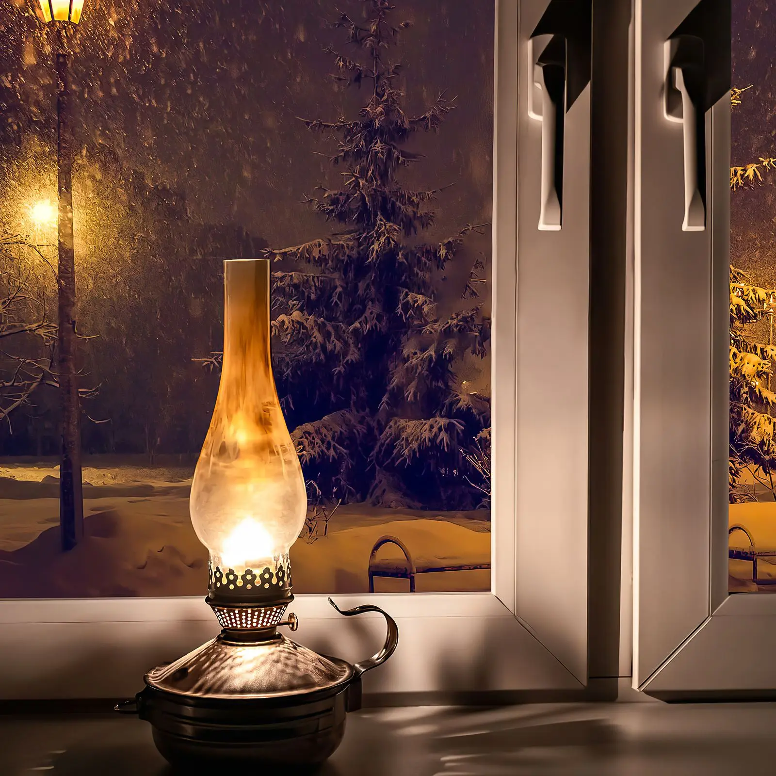 Oil Lamp Glass LampShade portable Clear Kerosene Kerosene Lamp Shade Chimney Kerosene Lamp multiuse Home Kerosene