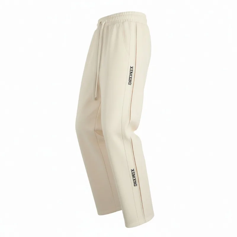 

Men's Casual Sweatpants Loose Solid Color Autumn and Winter Elastic Pocket Fashion Drawstring Trousers