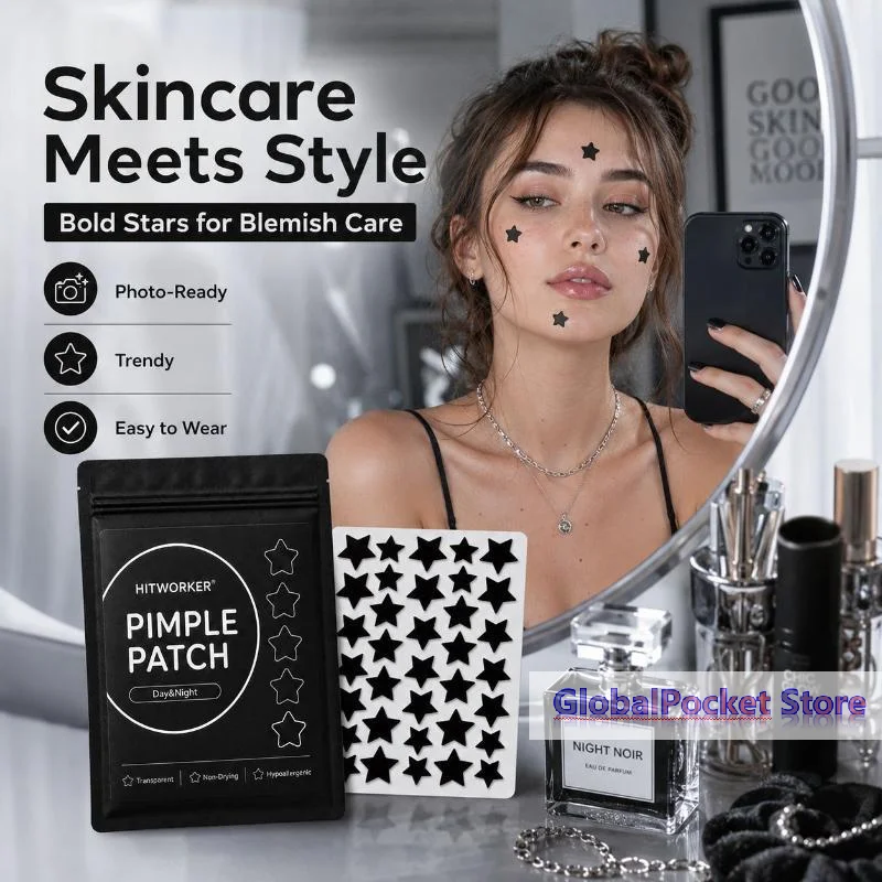 [TG823]400/200Pcs Hydrogel Black Star High-Quality  Removing Patch, Alcohol-Free, Waterproof, Deep Cleaning  Removing