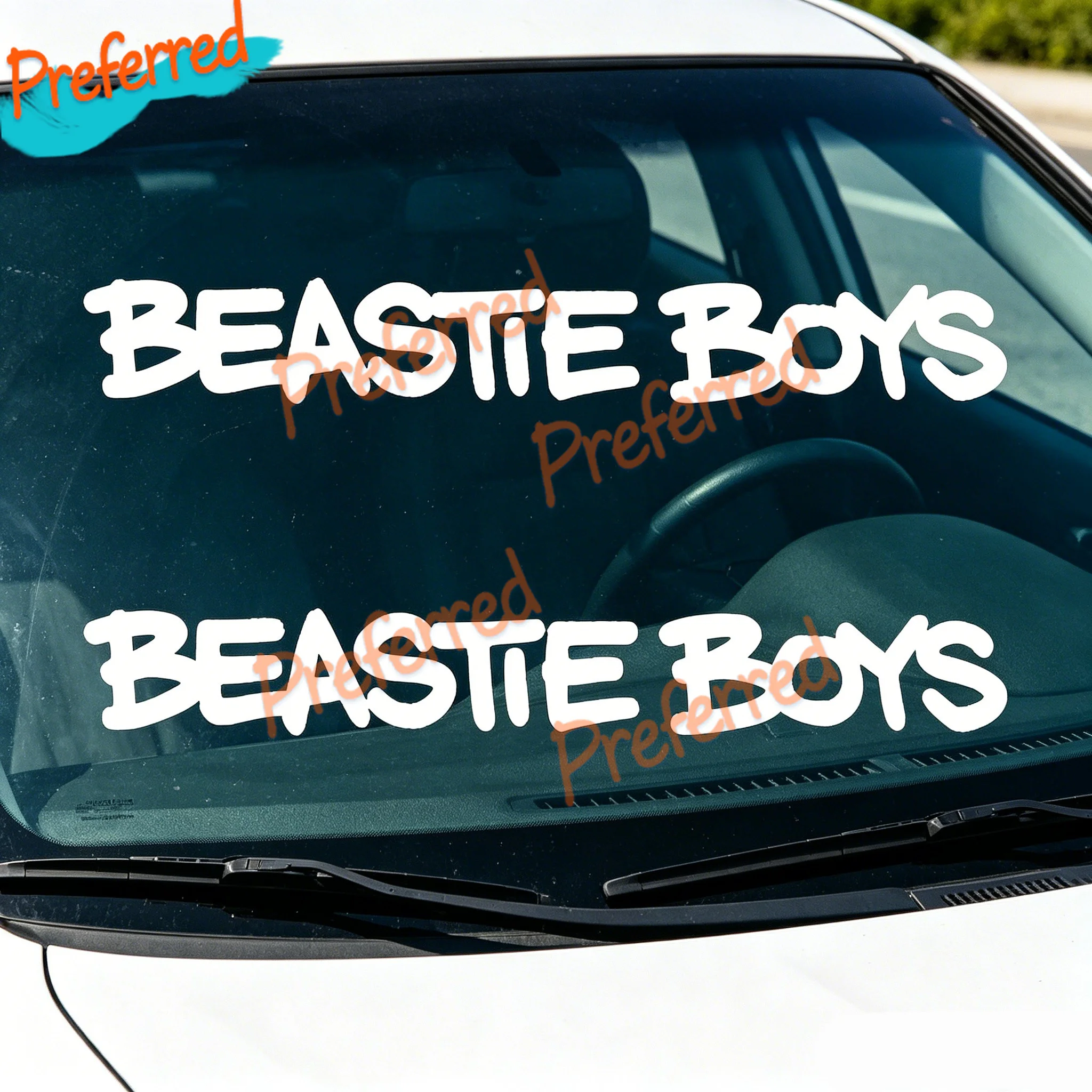 

2 X PEGATINAS STICKERS VINILO Vinyl - Beastie Boys - Aufkleber Moto Decal Customizable in Any Size No Background