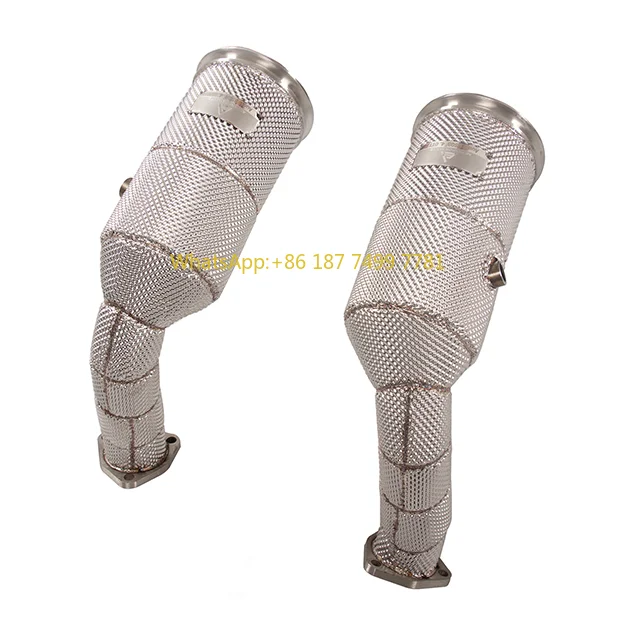 

Выхлопная труба из нержавеющей стали по индивидуальному заказу. Новая. Передний конец Rsq8 4.0Tt не имеет гибкую выхлопную трубу Opf