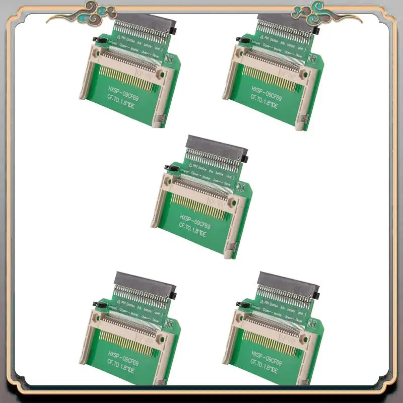 Durable 5X Cf Merory Card Compact Flash To 50Pin 1.8 Inch Ide Hard Drive Ssd Adapter