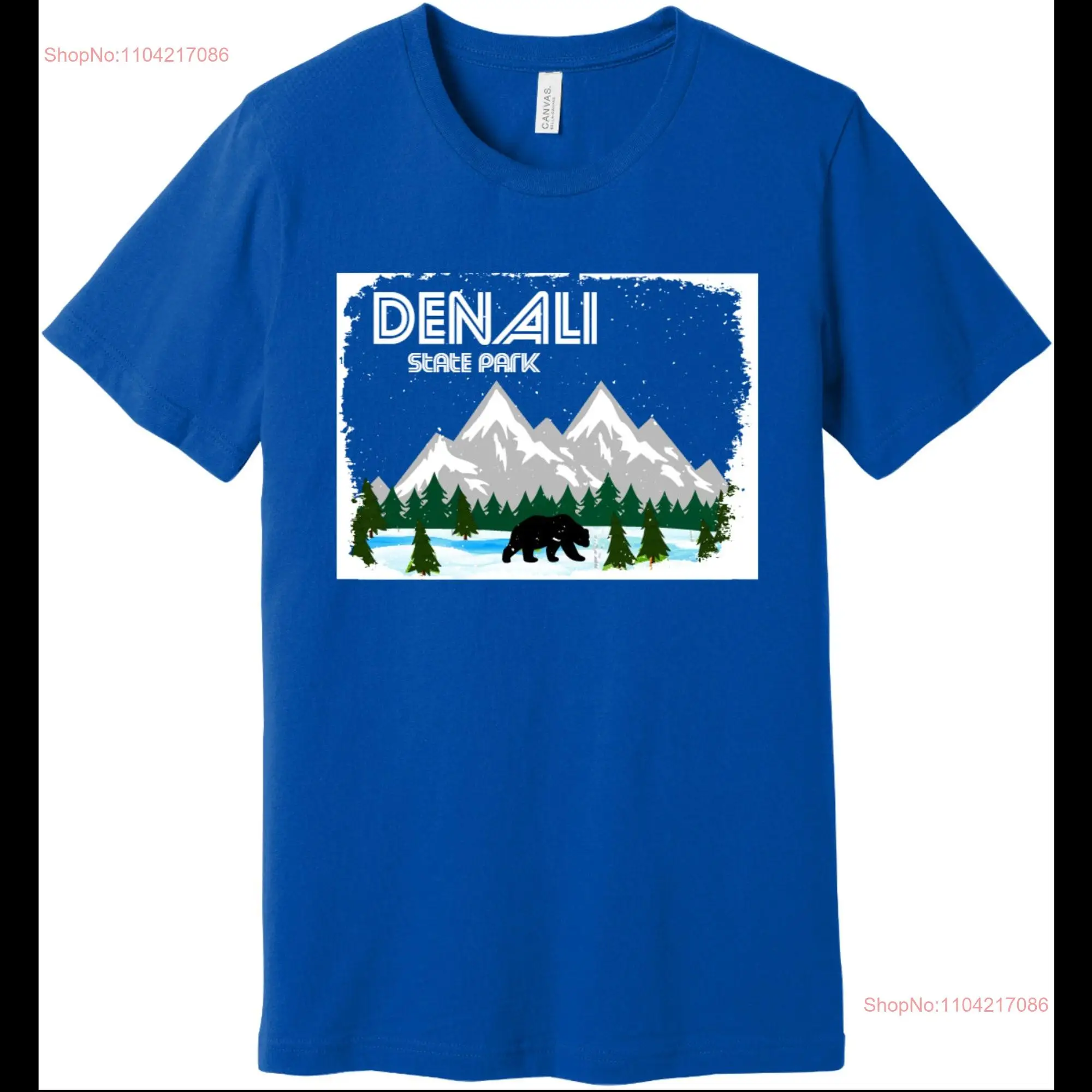 Denali State Park Alaska T Shirt long or short sleeves