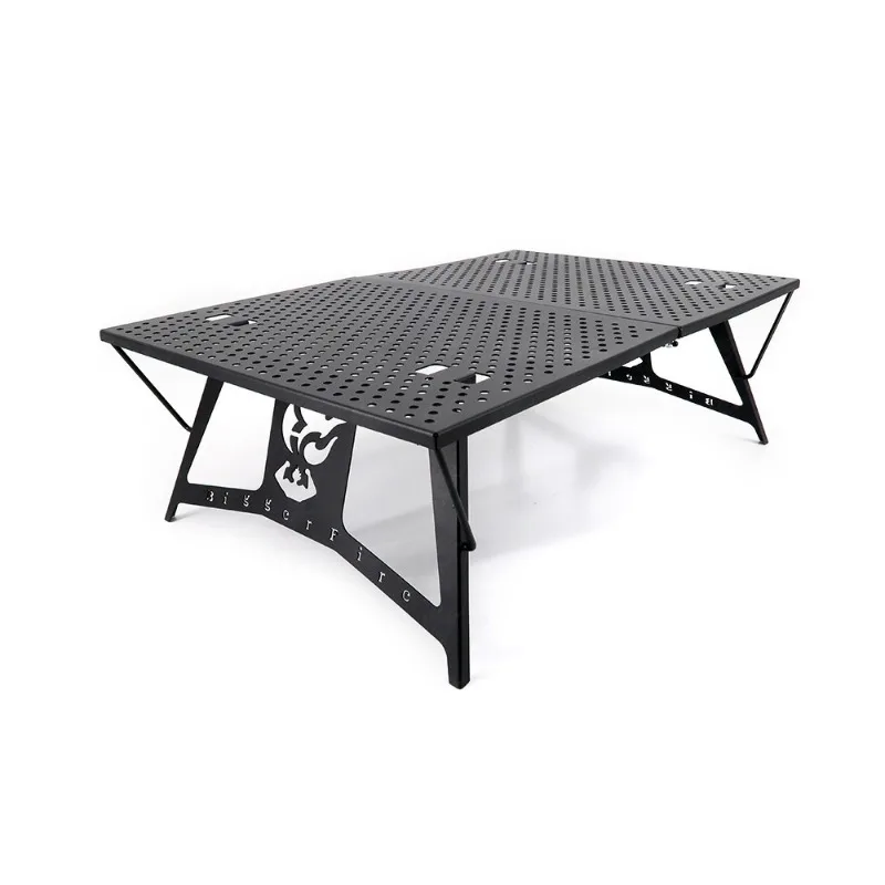 

Metal folding table outdoor camping portable storage table steel, convenient, practical and durable