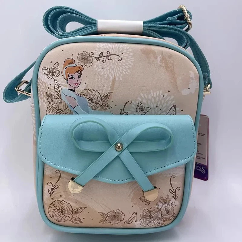 

Disney Series Stitch Mickey Princess Ariel Cartoon Print Bow Children'S Crossbody Bag Children'S Birthday Gift
