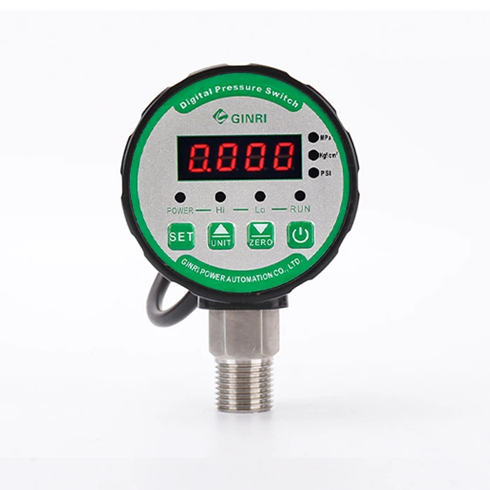 DPR-S80 Oil Water Pump Gas Digital Pressure Gauge Switch PSI Vacuum Air Compressor 0-10Mpa NPT1/4 G1/4 High Precision