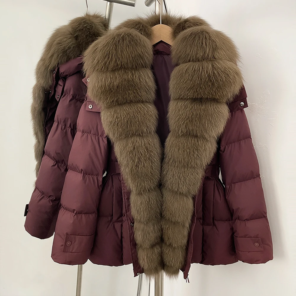 Cappotto di pelliccia di realtà Piumini e parka invernali da donna Giacca di vera pelliccia corta marrone Novità in cappotti e giacche Abbigliamento per donna