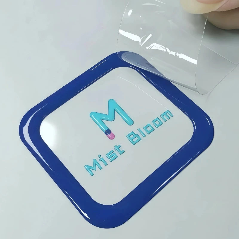 

50pcs Stickers Custom Personalized Stickers Logo 3D Transfer Sticker UV DTF Wedding Labels Company Name Waterproof Car Bottle