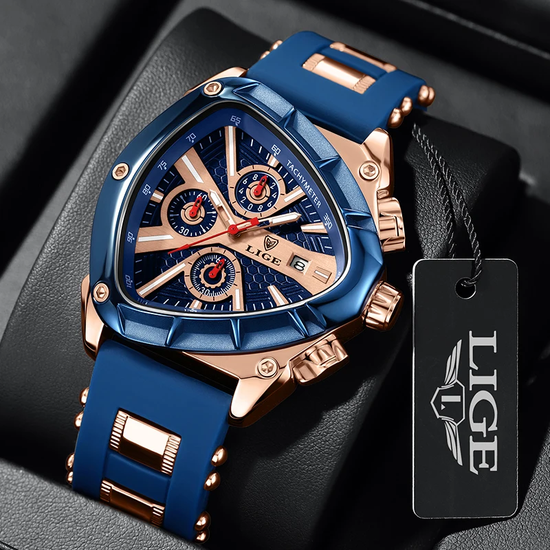 Relogio masculino lige relógio masculino marca superior de luxo calendário luminoso homem relógio militar esporte relógios quartzo para homem cronógrafo