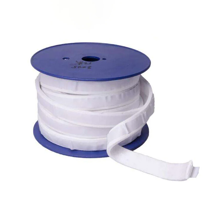 L = 1 Meter Dikte 2-5Mm Zelfklevende Ptfe Schuim Afdichting Strip Polytef Elastische Band Expansie Tape Ptfe Spons Foam Afdichting Strip