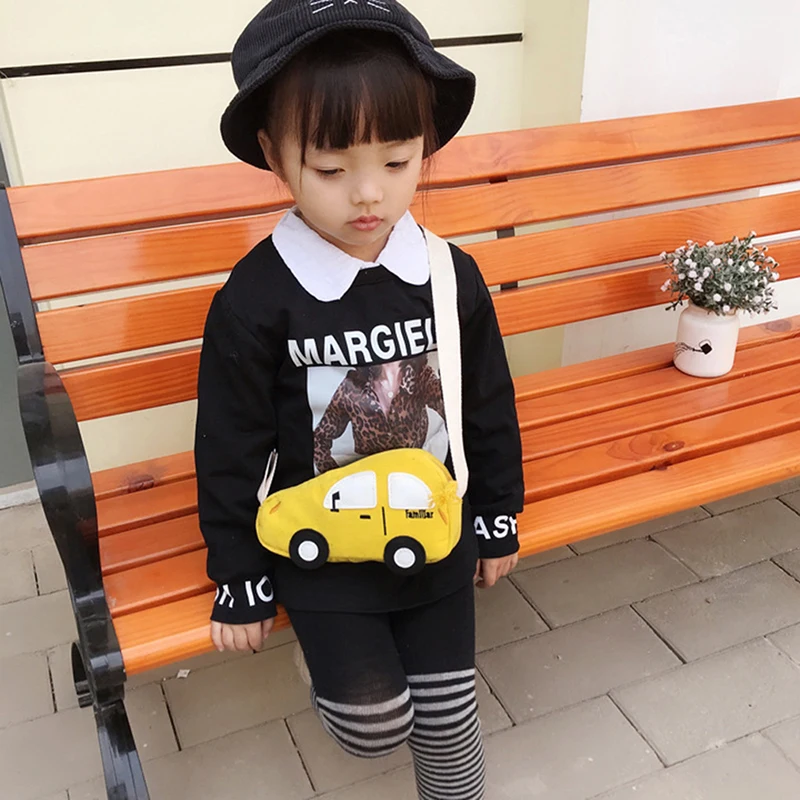 

Модная мини-сумка через плечо, детские сумки с рисунком свиньи, мини-кошелек для монет для мальчиков и девочек, автомобильная сумка на плечо