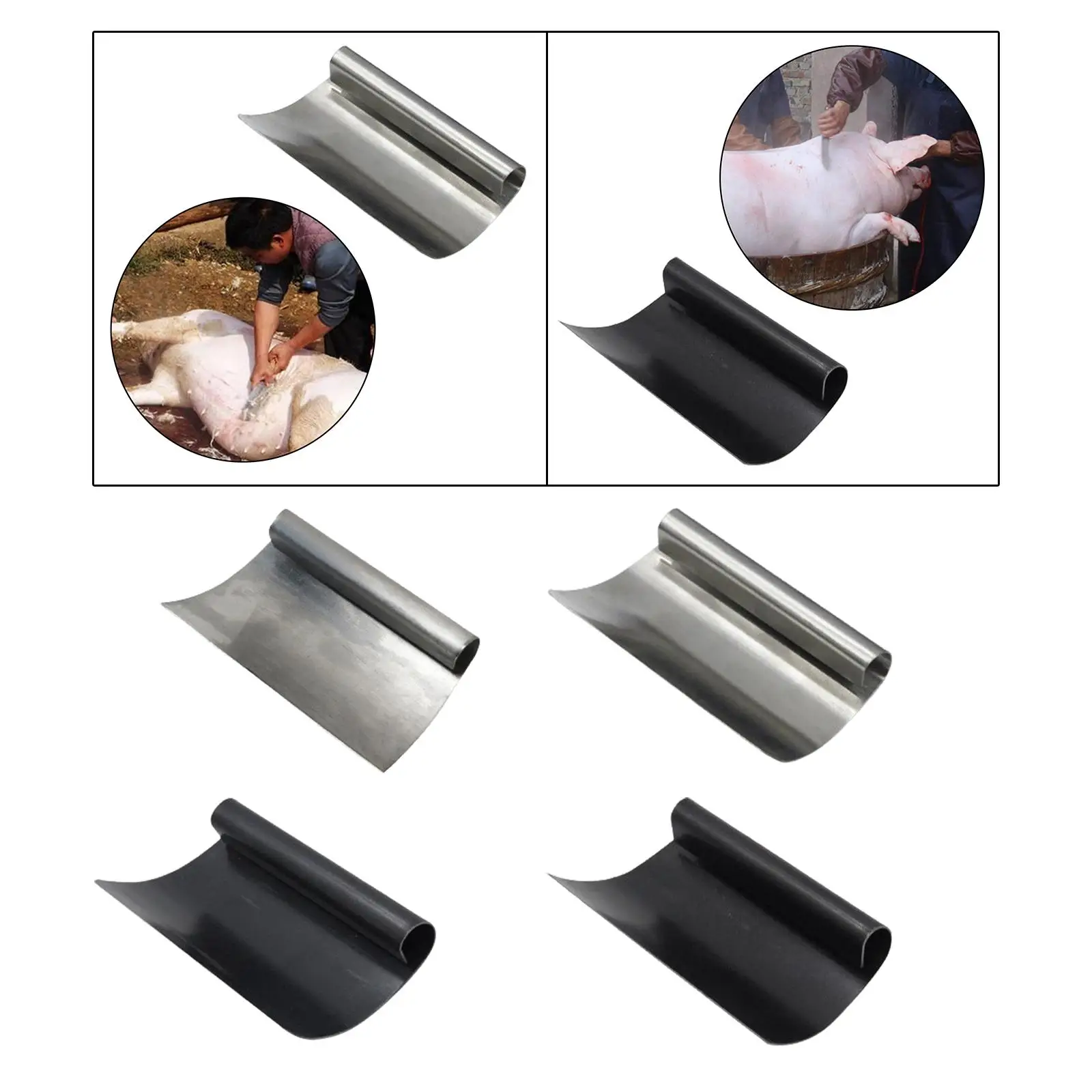 หมูผมRemoverมือถือความพยายามประหยัดที่มีประสิทธิภาพGadgetครัวสัตว์เครื่องมือโกนหนวดEasy Gripปศุสัตว์ขูดเครื่องมือ