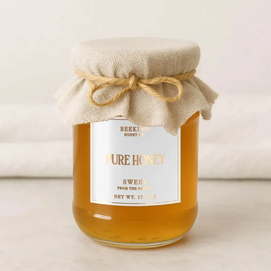 50PCS Personalized Candle Labels, Custom Sticker Labels with Gold Foil Text, Wedding Sticker Label, Candle Labels Stickers