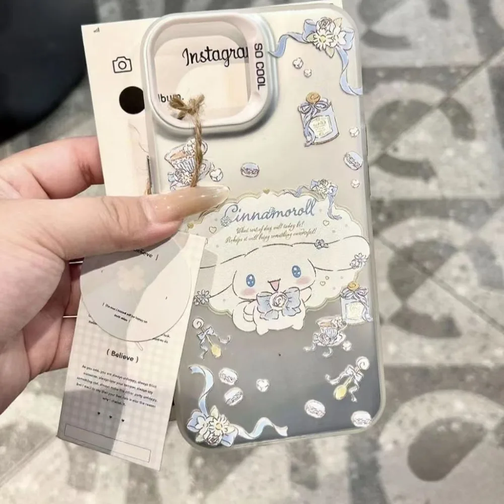 Creative cute cartoon character big-eared dog acrylic phone case for iPhone 17 16 15 14 13 ProMax Plus anti-fall back cover gift