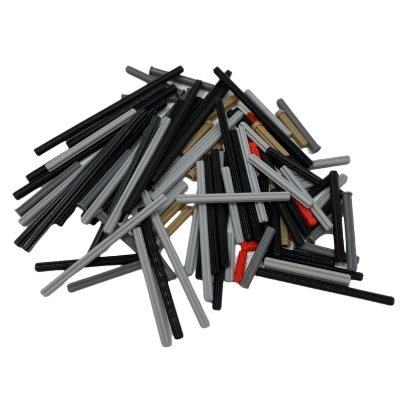 120PCS MOC Technology Blocks Cross Axle Sticks Rod High-Tech Bricks Accessories Compatible with 32062 4519 24316 6587 87083 3706